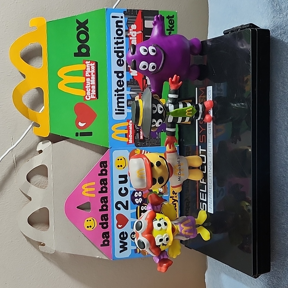 CPFM×McDonald's Limited Edition Complete Set of 4 Happy Meal Toys. 2022